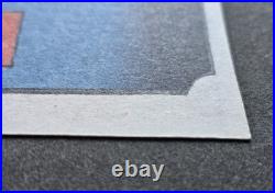 BUZEN Province Utagawa Hiroshige Japanese Woodblock Framed Art Print 18×15 VTG