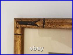 Bakufu Ohno woodblock print'Planting Rice' listed artist framed gilt signed