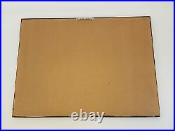 Bakufu Ohno woodblock print'Planting Rice' listed artist framed gilt signed