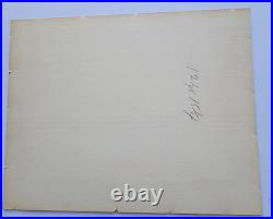 C. 1956 ORIGINAL WOODBLOCK WHITE CAT AND KITTEN by JUNICHIRO SEKINO JAPAN SIGNED