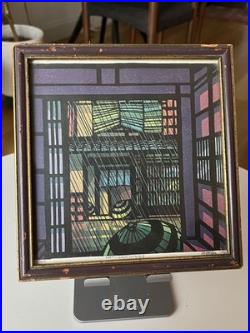 Clifton Karhu Kamishichiken 1976 Signed Numbered Woodblock Print 19/100 Framed