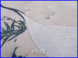 Crying Cranes Kano Tanyu Taisho Era Woodblock Print Ming Dynasty Bunsei 1924