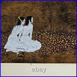 Double Oban Sei Woodblock Print Ryusei / Yoshimi Okamoto Artist Print