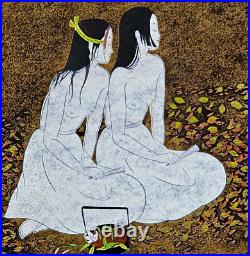 Double Oban Sei Woodblock Print Ryusei / Yoshimi Okamoto Artist Print