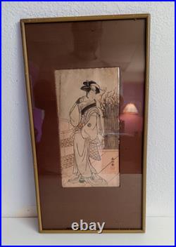 Early Japanese Kabuki Actor Woodblock Print