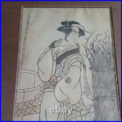 Early Japanese Kabuki Actor Woodblock Print