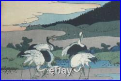 Early KATSUSHIKA HOKUSAI Woodblock Umezawa Manor in Sagami Province