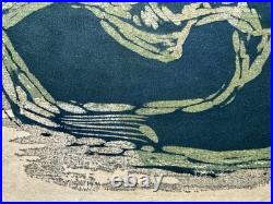 Fumio Fujita Rural Landscape D Woodblock Print 153/200 1969 Signed Framed 006