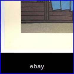 Genuine Creative Print By Katsuyuki Nishijima Woodblock Print, Spring, Signed