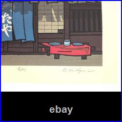 Genuine Creative Print By Katsuyuki Nishijima Woodblock Print, Spring, Signed