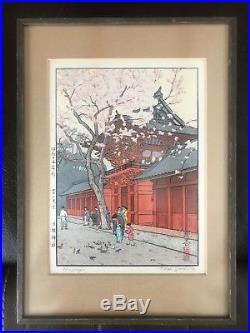 Great Toshi Yoshida Hie Jinja Japanese Woodblock Print, Hie Shrine Hiejinja