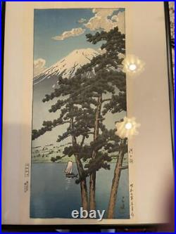 HASUI KAWASE Woodblock Print Lake Kawaguchi 1932 Traditional Japanese Painting