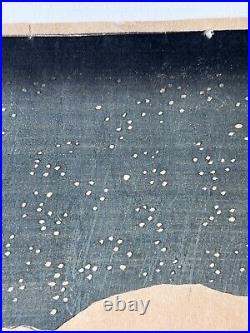 HIROSHIGE #58 Fujikawa from 53 Stations Original Woodblock 1855