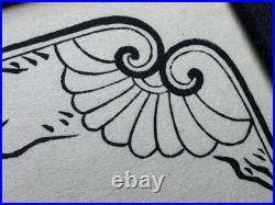 HISHIKAWA MORONOBU WOODBLOCK RELATED PRINT 2 LOVERS AUTUMN FIELD with SWORD JAPAN