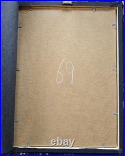 HYUGA Province Utagawa Hiroshige Japanese Woodblock Framed Art Print 18×15 VTG