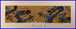 Hajime Namiki Wood Block Print Dragon 12 Limited to 300 Japan 19x47cm 2019