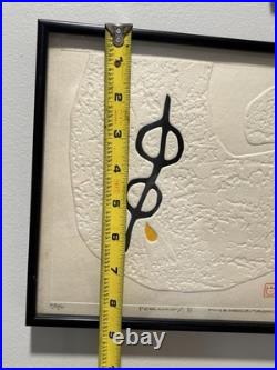 Haku Maki Limited Edition Japanese Woodblock Print Poem 5, B Hand Signed