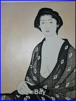 Hashiguchi Goyo Japanese Woodblock Print Summer Kimono
