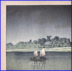 Hasui Kawase Samidare Arakawa Japanese Woodblock Print Ukiyo-e