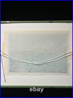 Hasui Kawase Shiba Benten Pond woodblock print authentic woodcut ATOZURI