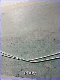 Hasui Kawase Shiba Benten Pond woodblock print authentic woodcut ATOZURI