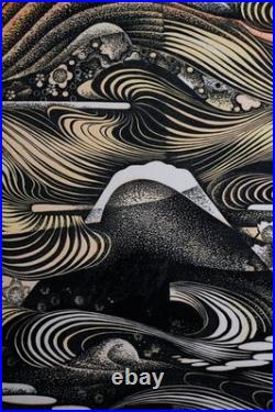 Hiroshi Tomihari Mt. Fuji and Clouds (B) Japanese Woodblock Print 1993 signed