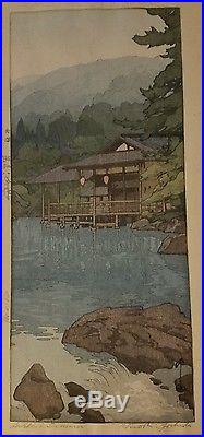 Hiroshi Yoshida Garden In Summer Japanese Woodblock Print 1933