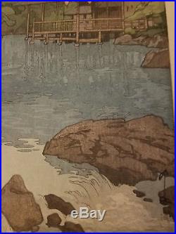 Hiroshi Yoshida Garden In Summer Japanese Woodblock Print 1933