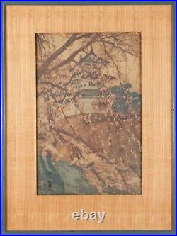 Hiroshi Yoshida Hirosaki Castle, 1935, Japanese woodblock print