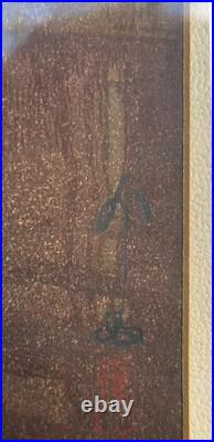 Hiroshi Yoshida Japan Japanese Woodblock Print Night in Kyoto Signed