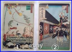 Hiroshige 100 Famous Views of Edo Repro Set Ukiyo-e 26 Prints Echizen Paper
