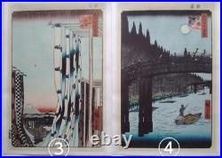 Hiroshige 100 Famous Views of Edo Repro Set Ukiyo-e 26 Prints Echizen Paper