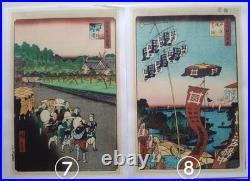 Hiroshige 100 Famous Views of Edo Repro Set Ukiyo-e 26 Prints Echizen Paper