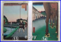Hiroshige 100 Famous Views of Edo Repro Set Ukiyo-e 26 Prints Echizen Paper