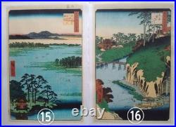 Hiroshige 100 Famous Views of Edo Repro Set Ukiyo-e 26 Prints Echizen Paper