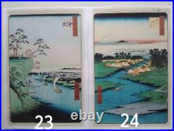 Hiroshige 100 Famous Views of Edo Repro Set Ukiyo-e 26 Prints Echizen Paper