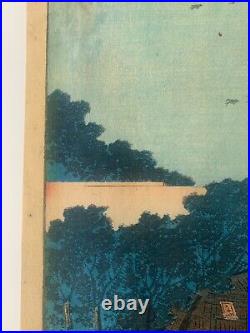 Hiroshige 100 Views of Edo #12 Ueno Yamashita Original Guaranteed Woodblock