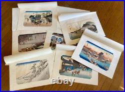 Hiroshige Fifty-Three Stations Of The Tokaido Woodblock Print Set 7