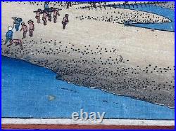 Hiroshige Kanaya #24 from 53 Stations of Tokaido Original Woodblock 1833