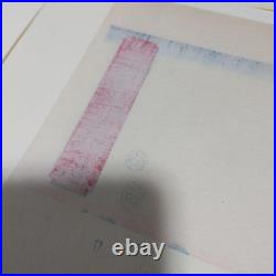 Hiroshige Utagawa Awa Naruto Landscape Handrail Woodblock Large Format Triptych