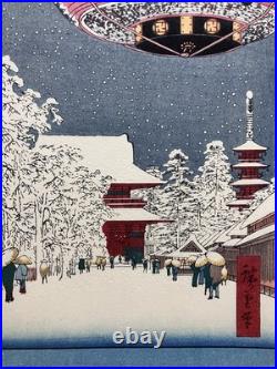 Hiroshige Utagawa Ukiyo-e Woodblock Print 100 Famous Views of Edo/Kinryuzan