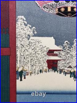 Hiroshige Utagawa Ukiyo-e Woodblock Print 100 Famous Views of Edo/Kinryuzan