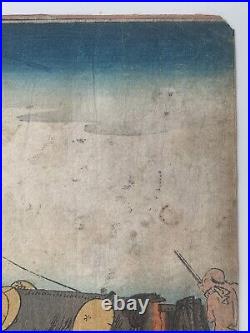 Hiroshige Yodogawa (1834) Early Rare Kyoto Woodblock Guaranteed Original