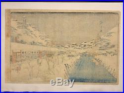Hiroshige oban toto mesho Japanese Woodblock Print Ukiyo-e