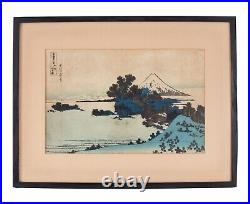 Hokusai (Japanese, 1760-1849) Woodblock Print Shichirigahama Signed ca. 1830-32