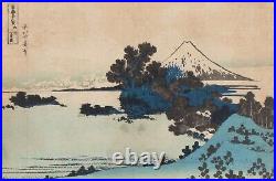 Hokusai (Japanese, 1760-1849) Woodblock Print Shichirigahama Signed ca. 1830-32