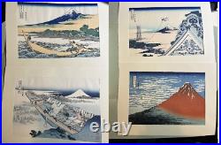 Hokusai The 36 Views of Mount Fuji Vintage 46 woodblock print complete set