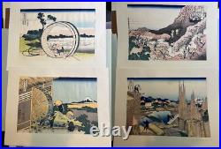 Hokusai The 36 Views of Mount Fuji Vintage 46 woodblock print complete set