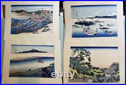 Hokusai The 36 Views of Mount Fuji Vintage 46 woodblock print complete set