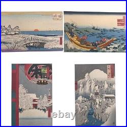 Hokusai Woodblock 23 Print Set Kachofugetsu Senshu Japanese Ukiyoe Original Box